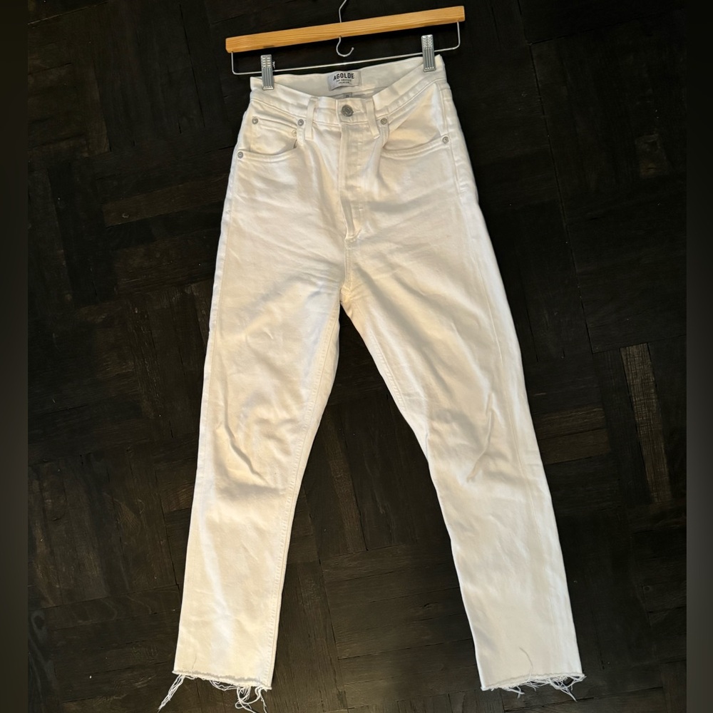 Agolde Riley White Jean - Size 23